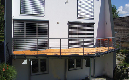 Terrassendeck Balkon Terrassen Deck im OG