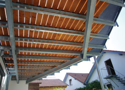 Stahlkonstruktion Terrassen Deck